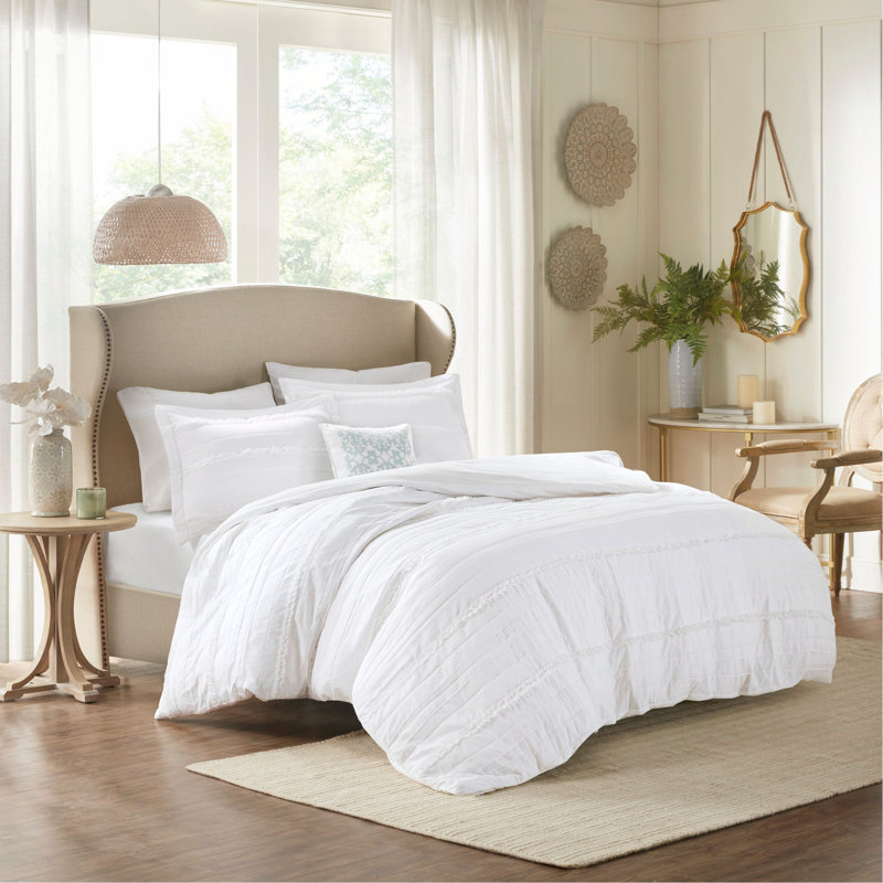 Ensemble de housse de couette 4-en-1 en microfibre 4 pièces, King Duvet Cover + 3 Additional Pieces