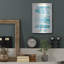 Art mural luxueux en métal «Ocean Blue 1» par Wild Apple, 12 po x 16 po