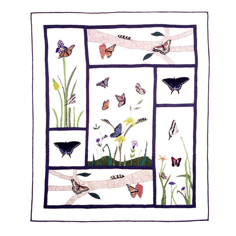 Jeté en coton Butterfly Kisses