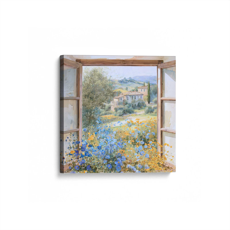 Vue toscane du matin IV, Toile tendue, Ne s’applique pas, H 12 po x l 12 po
