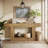 63" Wood Console Table for Entryway, Narrow Sofa Table Behind Couch for Living Room, Hallway-1894308408