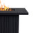 Calvin 52" Rectangle Metal Propane Fire Pit Table With Hidden Tank in Black Coral by Real Flame