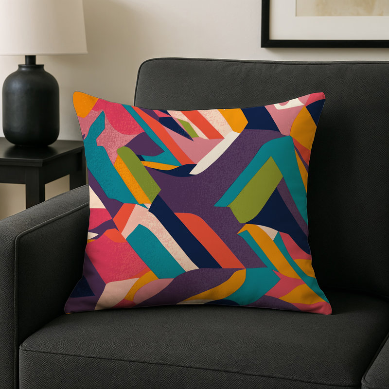 Coussin intérieur et extérieur Luminous Vortex, Square 16"