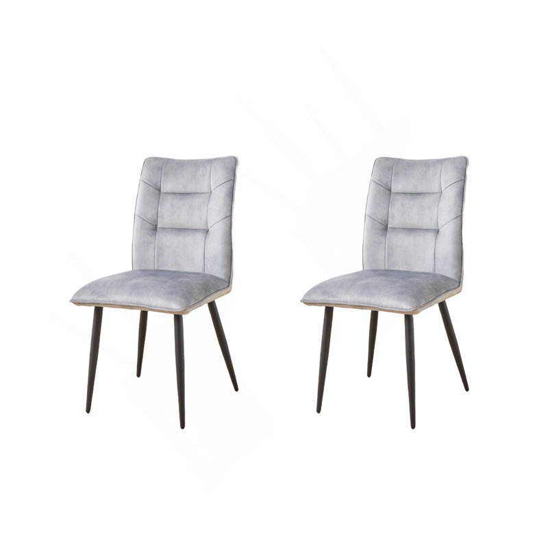 Ensemble de chaises de salle à manger 2 pièces Modern, Gris