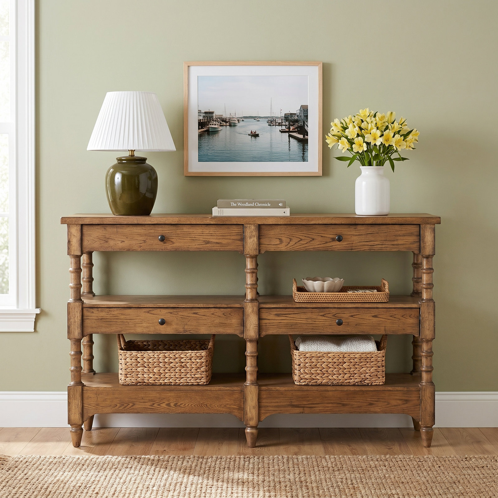 Country Living 40" Console Table, Brown