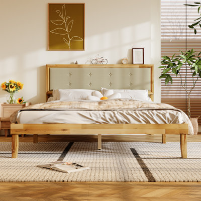 Solid Wood Platform Bed