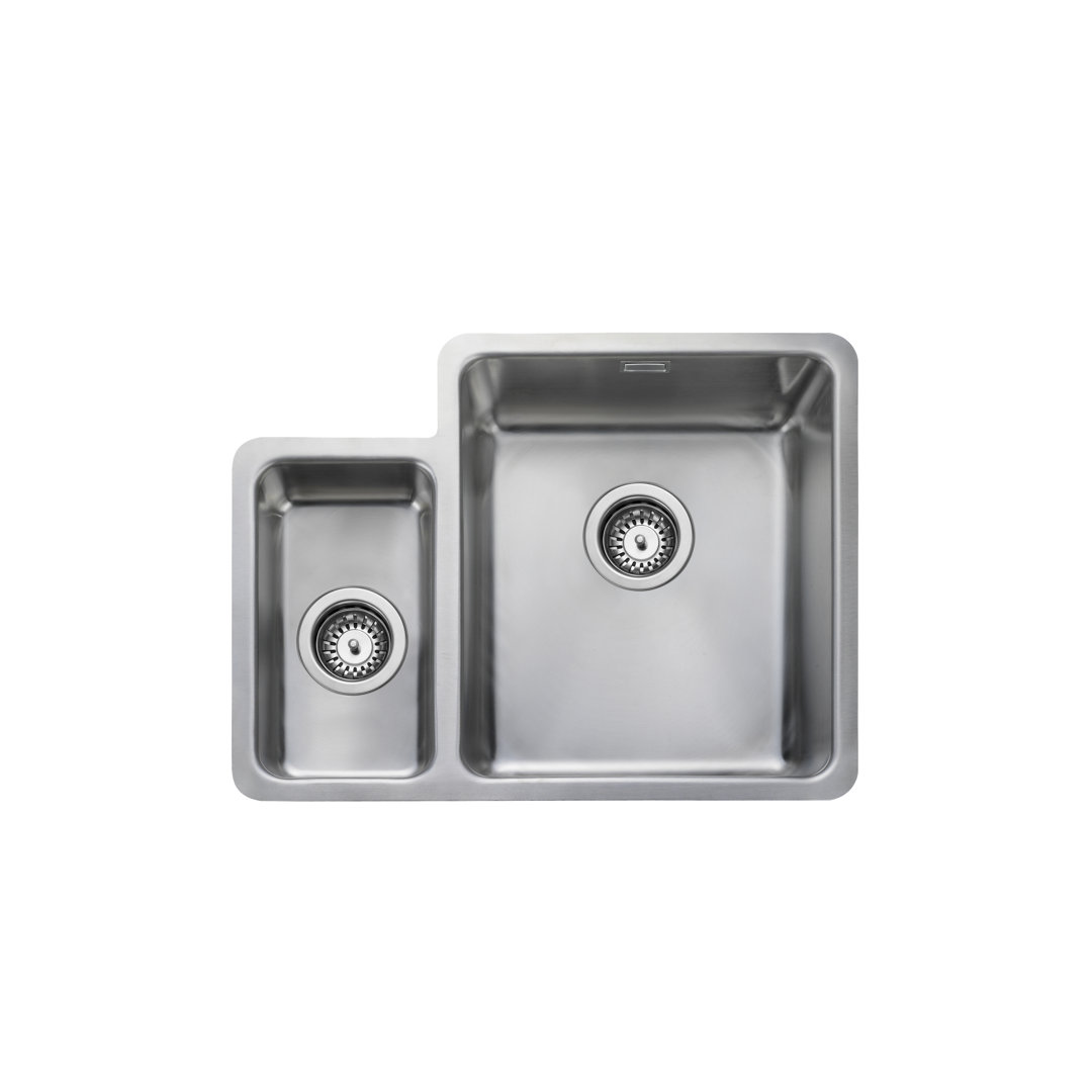 Quad Inset Or Undermount Stainless Steel Sink - Micro-sheen Soft Brushed Finish