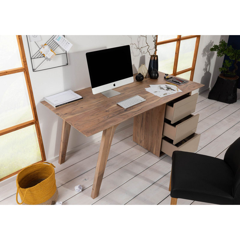 Tromso Solid Wood Writing Desk