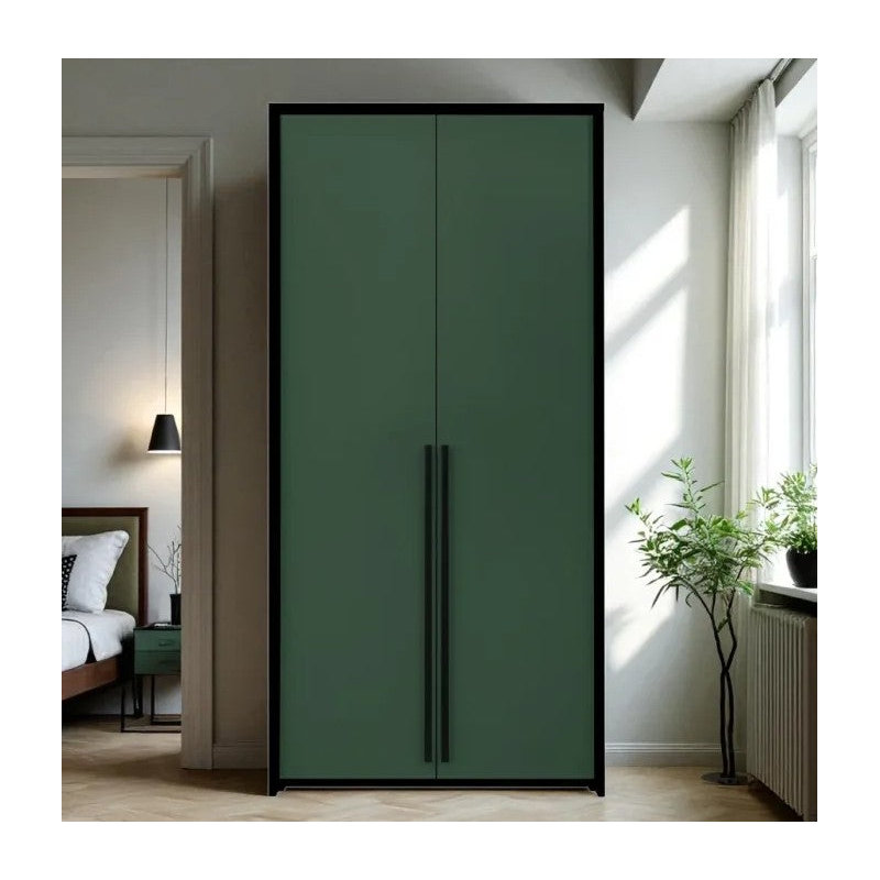 Manufactured Wood Wardrobe, Black