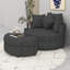 Fauteuil demi-tonneau pivotant à 360 ° avec repose-pieds de rangement et 4 coussins, fauteuil de loisirs moderne en chenille-1711321648