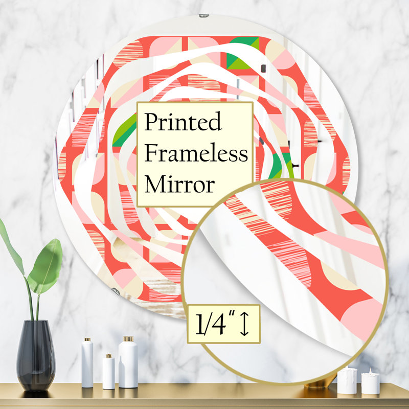 Miroir mural Whirl Abstract, H 31,5 po x l po