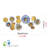Hand-Painted Decorative Metal Wall Accessory | 100% Metal, Thickness: 0.03 inches | Dimensions: 44.1 x 3.5 x 18.5 inches | Unique Design Adds Charm to Home Decor, Ideal for Living Room & Bedroom Spaces
