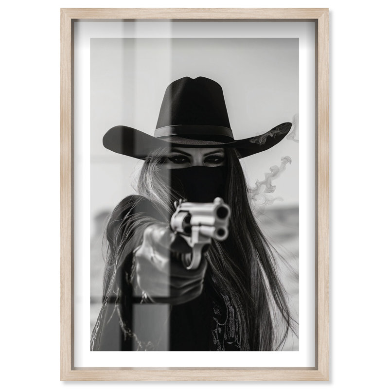 Art encadré Western, Crème, crème, H 16 po x l 11 po