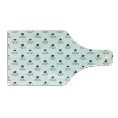 East Urban Home Glass Pineapple Cutting Board