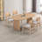 Amber Oval Solid Wood Dining Set-662667223-664661314