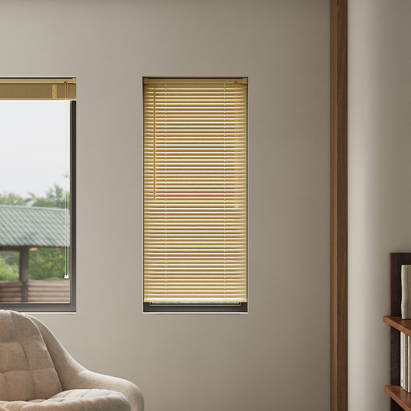 PVC Horizontal Venetian Blind Shade, 130 cm W x 60 cm L