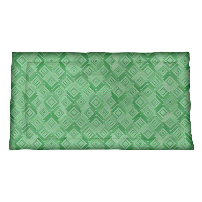 Katelyn Elizabeth Polyester Toile Sham Set, Polyester, King, Green