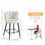 Mirjam Upholstered Counter Stool with Metal Frame