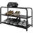 9 Pair Entryway Wood Shoe Storage Bench Rack