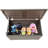 TECSPACE 35.4'' W 53 Gallons Water Resistant Metal Lockable Deck Box-88982550