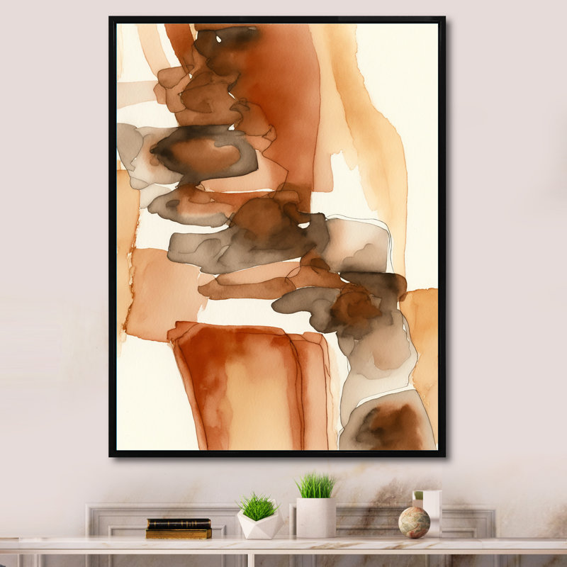 Canyon Ridge Explorations IV - reproduction sur toile, L 34 po x H 44 po, Toile avec cadre flottant noir