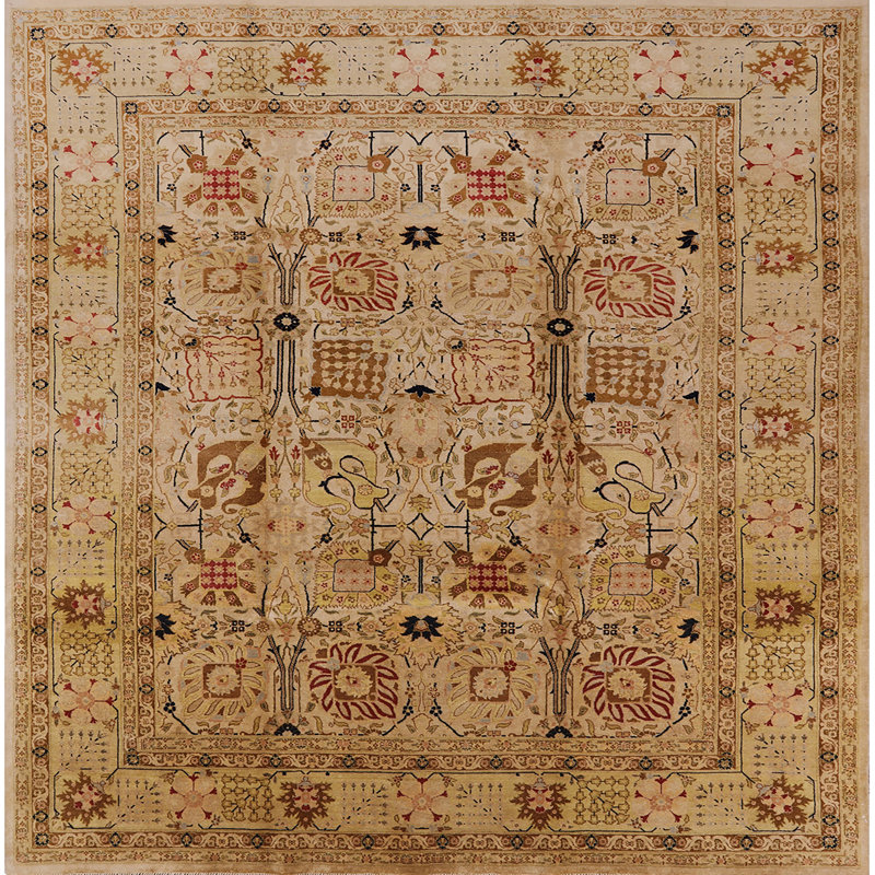 Coney Oriental Indoor Rug, Square 5'