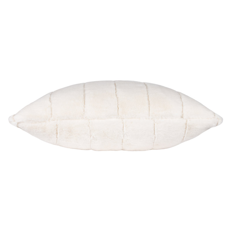 Empress Striped Square Throw Cushion, Cream, 45cm H x 45cm W x 10cm D