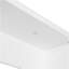 Lit escamotable double pleine grandeur avec placard, tiroirs et table, blanc-1718553870