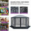 Pavillon de jardin portatif 11,5 x 11,5 pi-129747394-87937326