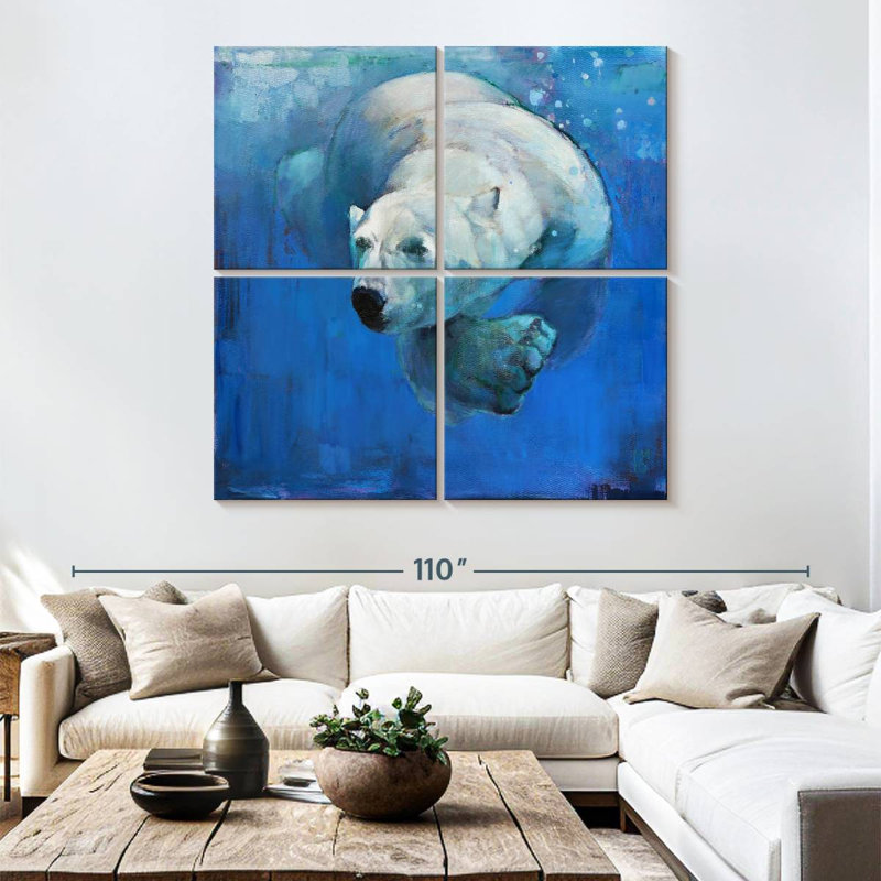 Brampt Deep Blue, 74" H x 74" W