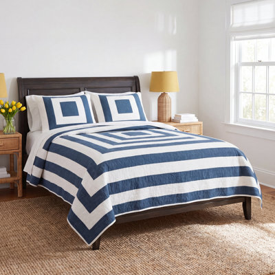 Birch Point Navy Quilt
