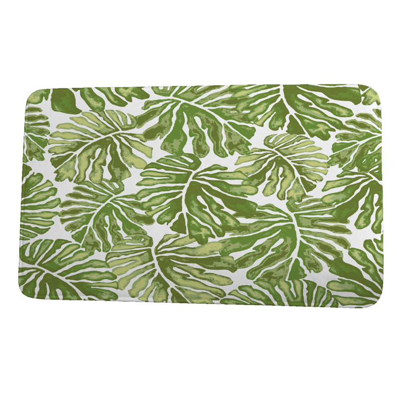 Tapis de bain Herrera, l 34 po x L 21 po, Vert
