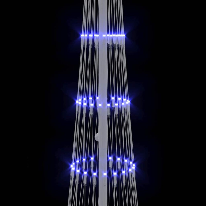  LED Christmas Tree 51 x 51 x 190 cm Metal, Blue