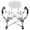 Professional 400Lb. Adjustable Bathroom Shower Chair with Arms