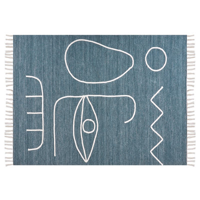Carpen Rectangle 140 cm x 200 cm Hand Woven Area Rug