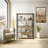Galien Rectangular Etagere Bookcase in Antique Oak and Sandy Gray-112568915