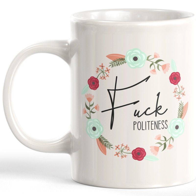 Grande tasse à café fxxk, 11 oz, Plastique