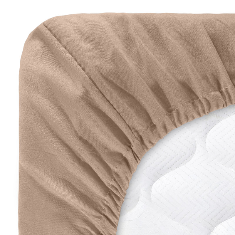 Ensemble de draps en microfibre brossée Series 1200, Blanc, Ensemble de draps pour grand lit + un drap-housse 