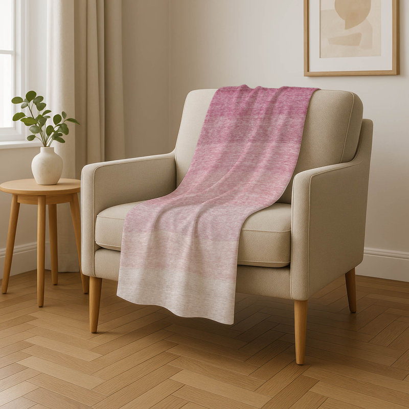 Jeté dégradé Addison Sherpa ASB928, Rose, Dégradé
