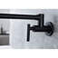 Robinet de remplissage mural noir mat, fabrication en laiton, rotation à 360 ° et pliable, poignées doubles pour un contrôle facile du débit d'eau et une utilisation goutte à goutte, surface traitée pour la robinetterie de cuisine pliante à la corrosion-1338163125