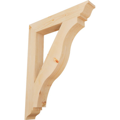 Support lisse 3 1/2 po x P 26 po x H 34 po, sapin Douglas