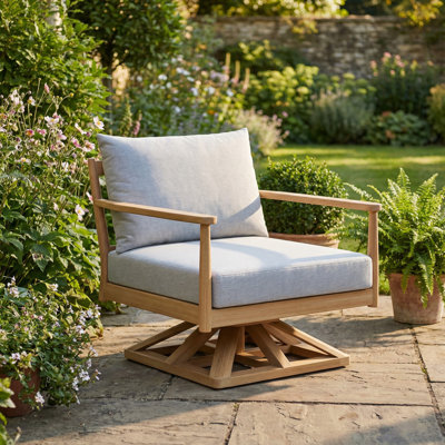 Palma Swivel Chair Granite Cushion