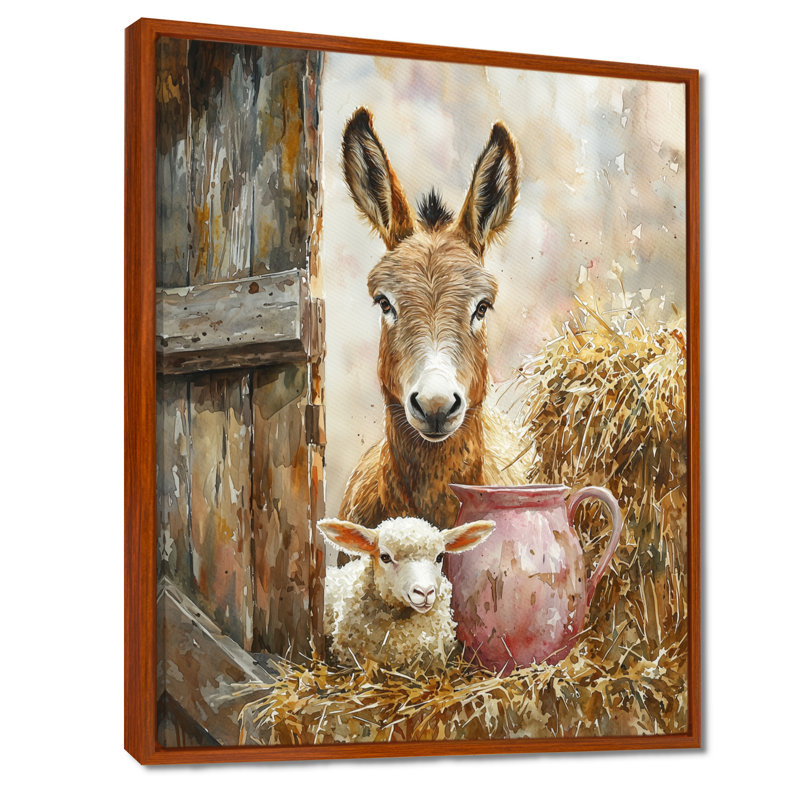 Dragomila - Animals Wall Art, Brun, H 32 po x l 24 po, Reproduction encadrée sans passe-partout
