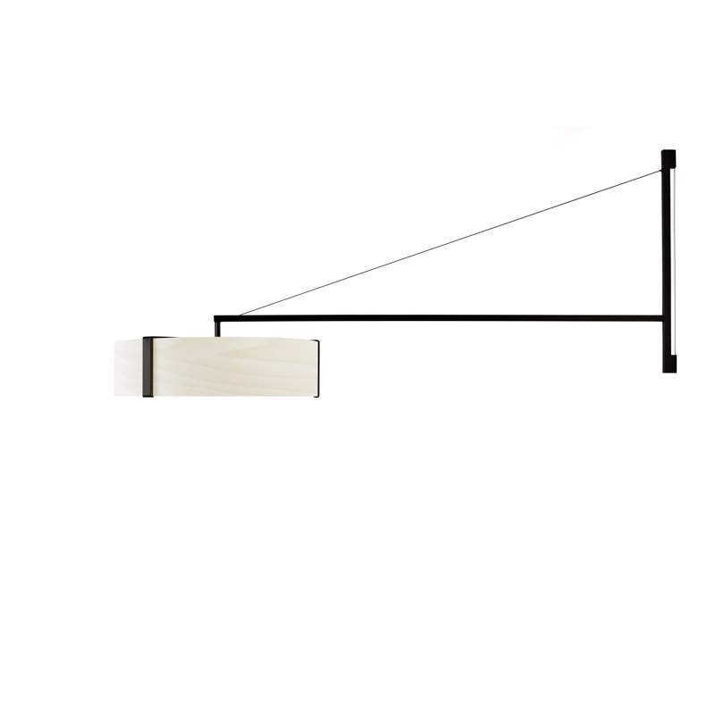 Thesis 1 - Light LED Swing Arm, Matte Black, Ivory White, 3000K