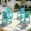 Ensemble de 4 chaises d'extérieur en PEHD Adirondack-888643994