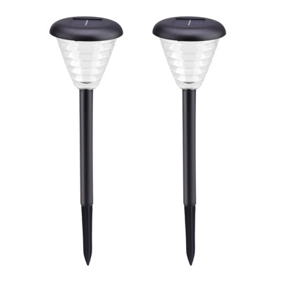 Black Solar Powered Pathway Light