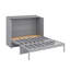 Grand lit escamotable avec tiroirs de rangement et station de charge USB, armoire murale avec prises-965797791