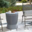 Table de bar d'extérieur, table d'appoint 11 gallons, gris
