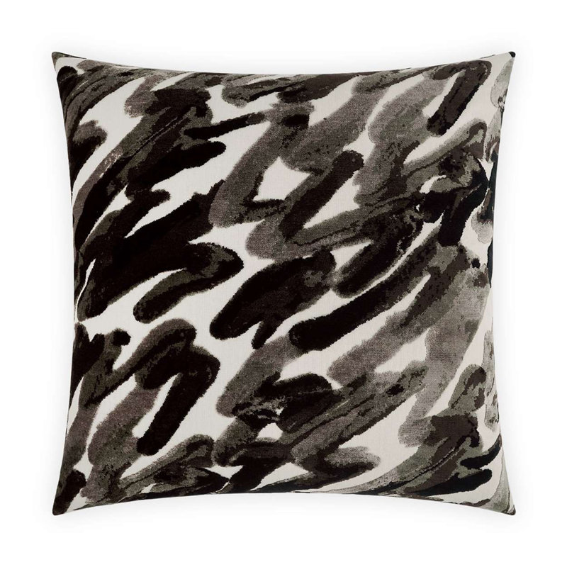 Spoken Pillow Cover & Insert, Onyx, Square 22"