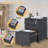 3-Drawer Metal Filing Cabinet with Lock, Mobile Under-Desk Rolling Storage for Home Office-1454690454